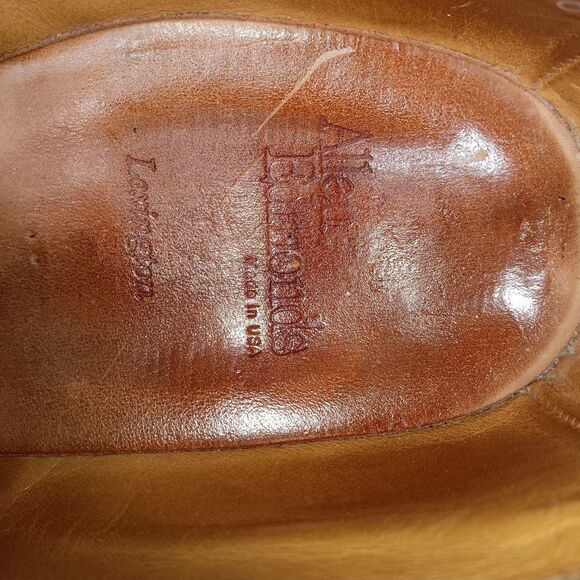 Vtg Allen Edmonds Men\'s Lexington Dress Shoes Burgundy, Size 11.5 B Resoled